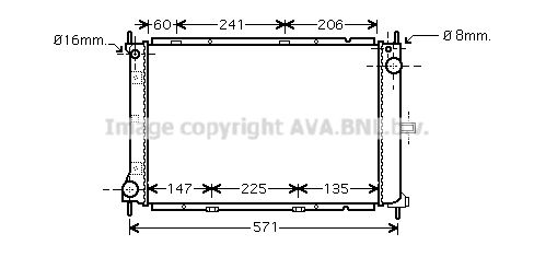 AVA QUALITY COOLING radiatorius, variklio aušinimas DN2249